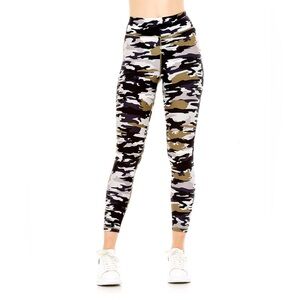 The Upside Pearl Camo Midi Leggings Womens US 4 Black Camouflage